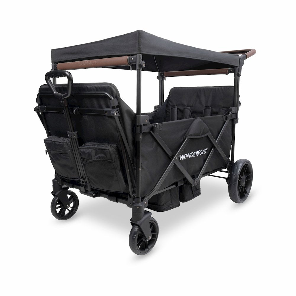 X4 Rev Recline Quad Stroller Wagon - Black