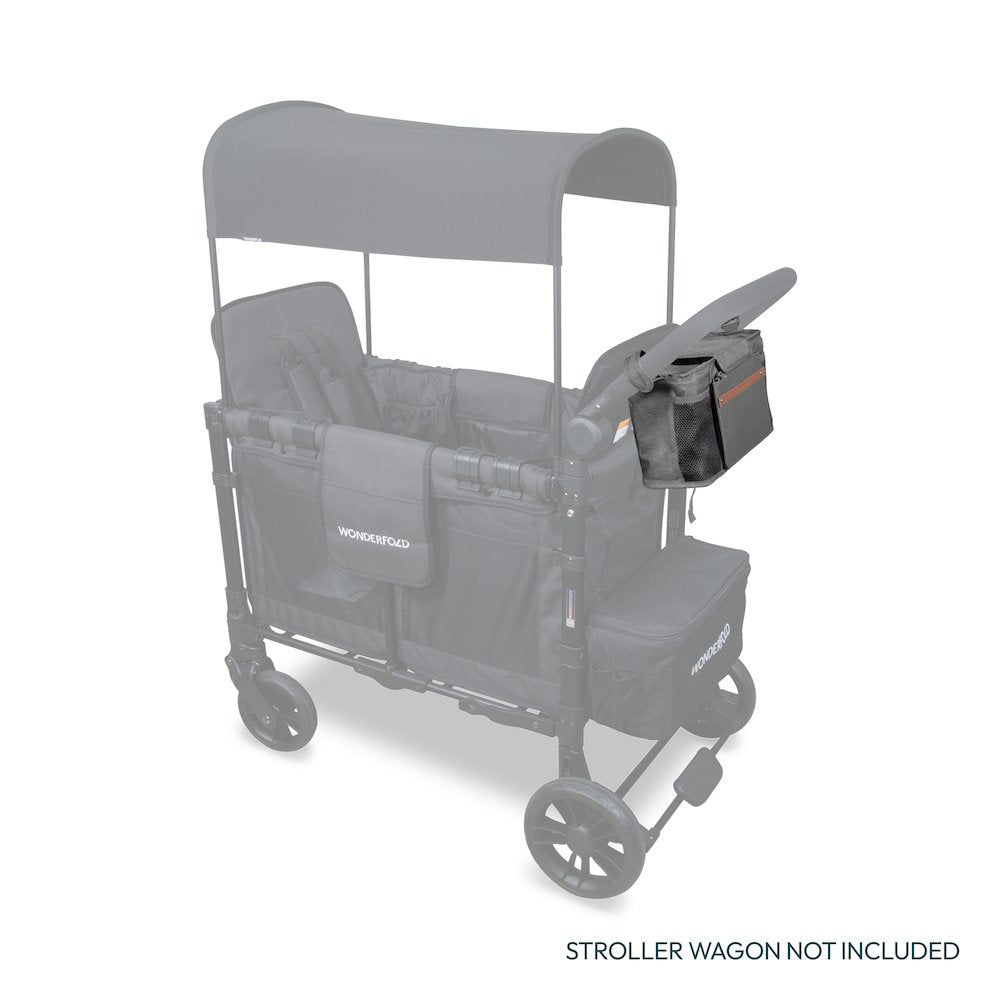 Parent Console with 2 Insulated Cup Holders-Gray