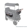 Parent Console with 4 Insulated Cup Holders-Gray