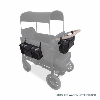 Parent Console with 2 Cupholders - Jet Black