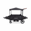 X4 Rev Recline Quad Stroller Wagon - Black