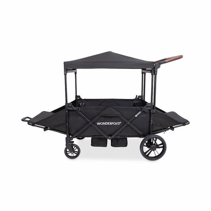 X4 Rev Recline Quad Stroller Wagon - Black