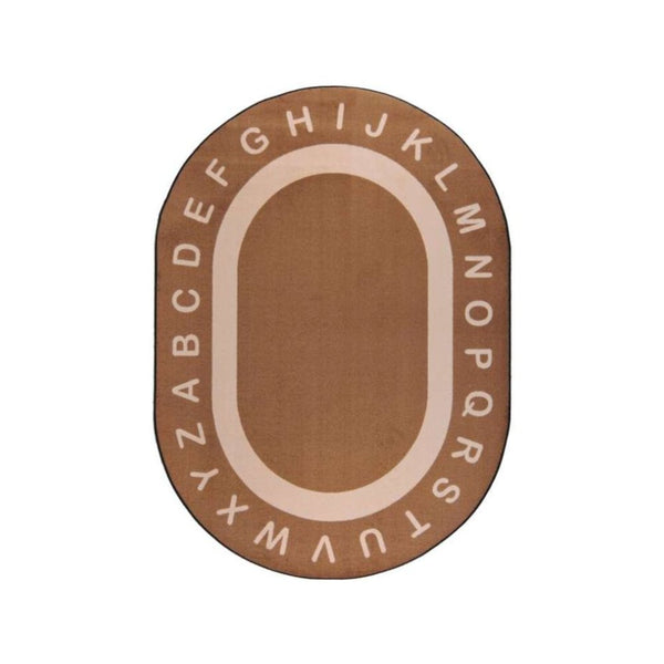 Kid Essentials Endless Alphabet 7'8" x 10'9" Area Rug in Color Mocha