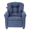 The Crew Furniture Traditional Kids Recliner Chair, Sapphire