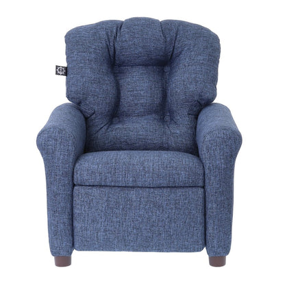 The Crew Furniture Traditional Kids Recliner Chair, Sapphire