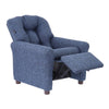 The Crew Furniture Traditional Kids Recliner Chair, Sapphire