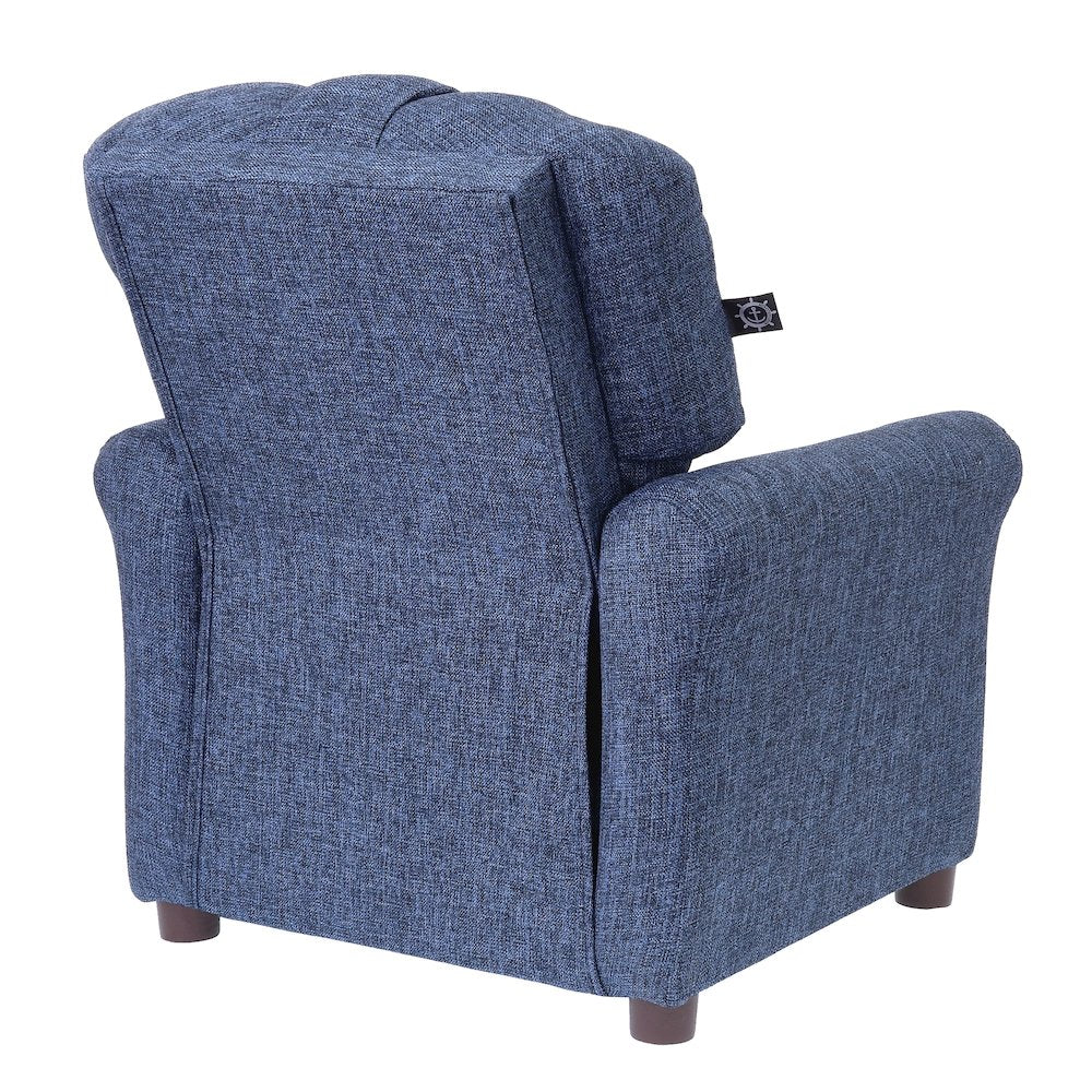 The Crew Furniture Traditional Kids Recliner Chair, Sapphire