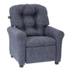 The Crew Furniture Traditional Kids Recliner Chair, Gray