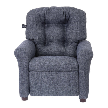 The Crew Furniture Traditional Kids Recliner Chair, Gray