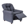 The Crew Furniture Traditional Kids Recliner Chair, Gray
