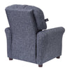 The Crew Furniture Traditional Kids Recliner Chair, Gray