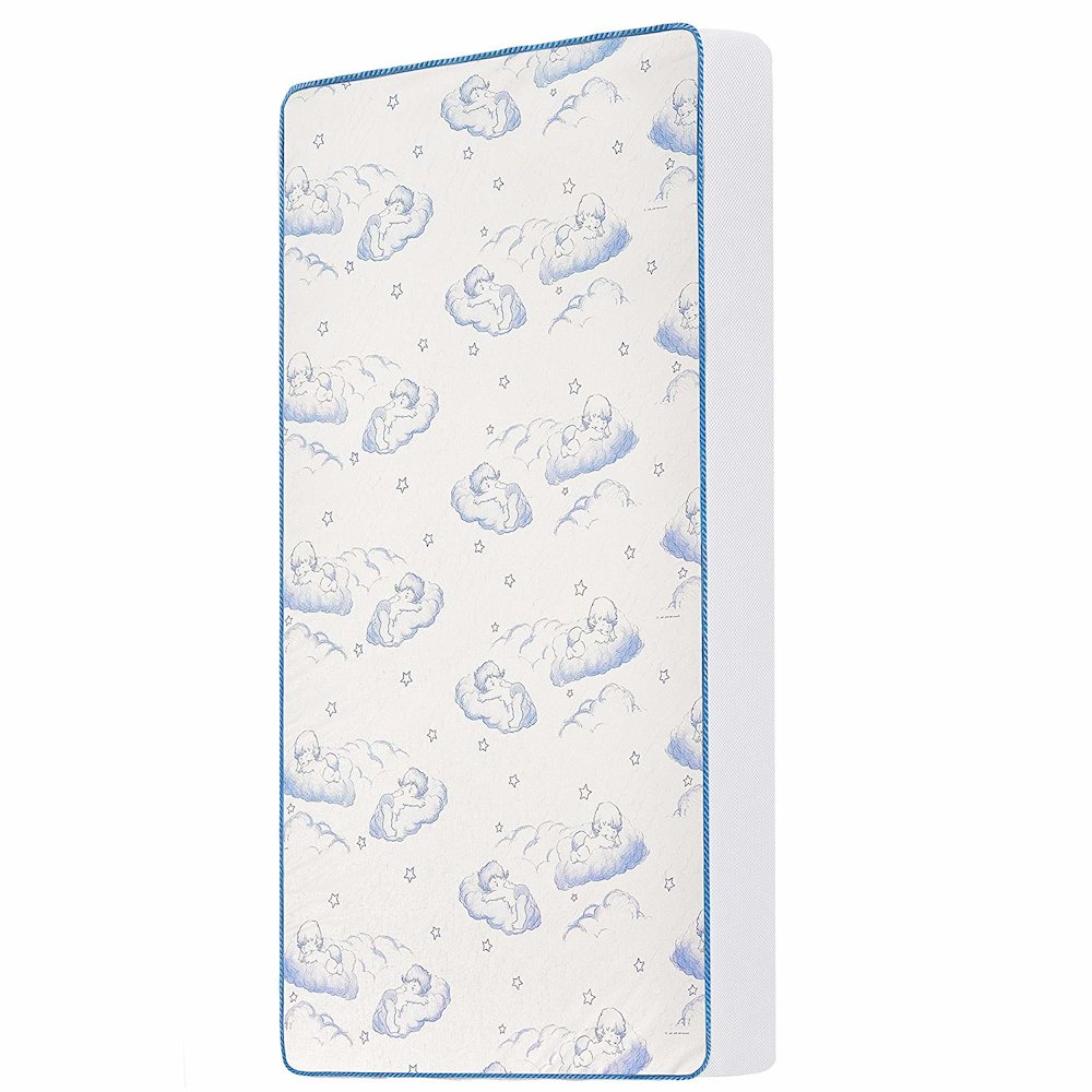 Dream On Me 2-In-1 Breathable Sweet Dreams 6” 88 Coil Spring Crib and Toddler Bed Mattress