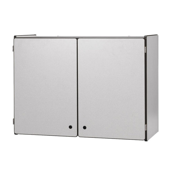 Lockable Wall Cabinet - Black