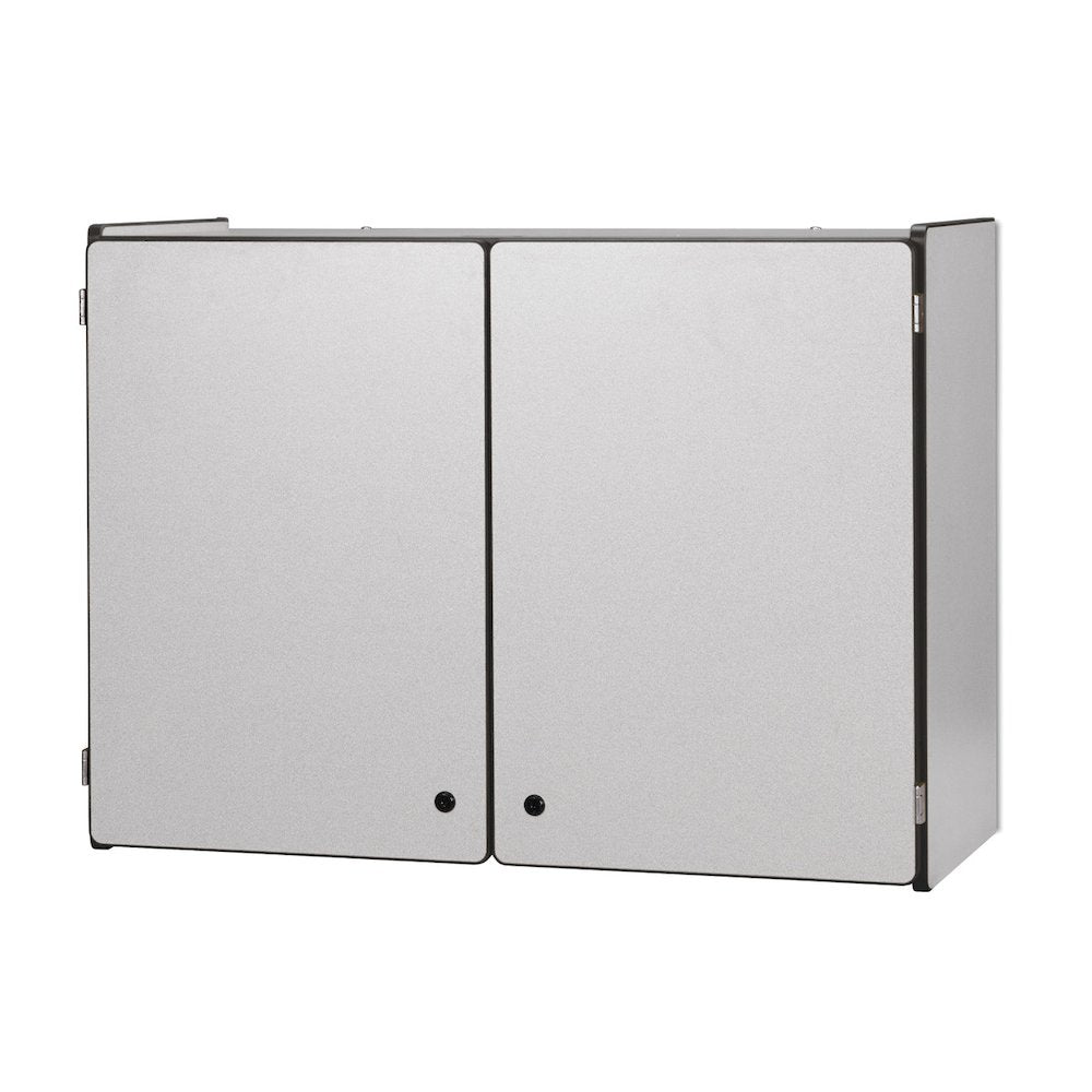 Lockable Wall Cabinet - Black
