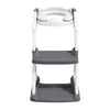 Toddler Potty Training Seat with Step Stool Ladder, Foldable, Grey