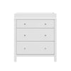 Storkcraft Carmel 3 Drawer Chest with Changing Topper (White)