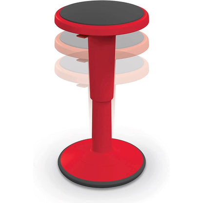 Hierarchy Height Adjustable Grow Stool- Short Stool (Red)