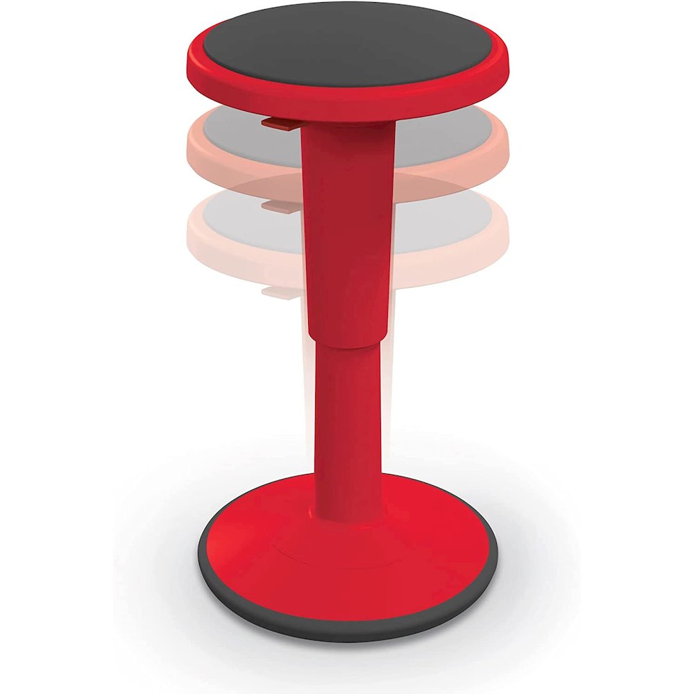 Hierarchy Height Adjustable Grow Stool- Short Stool (Red)