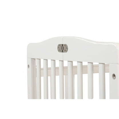 The Little Wood Crib-Mini/Portable Folding Wood Crib-White