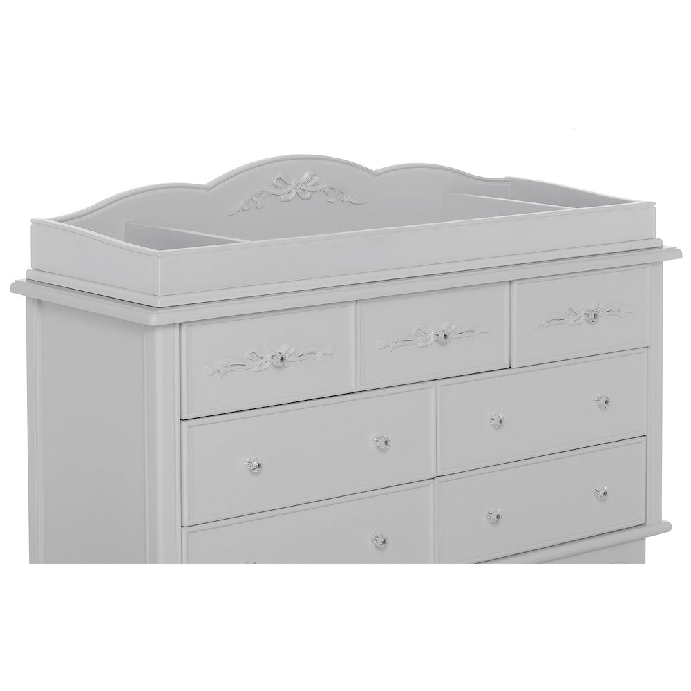 Evolur Aurora Change Tray Full Assembly I Lasting Quality I Intricate Ribbon Bow Scrollwork, 851NT-SM