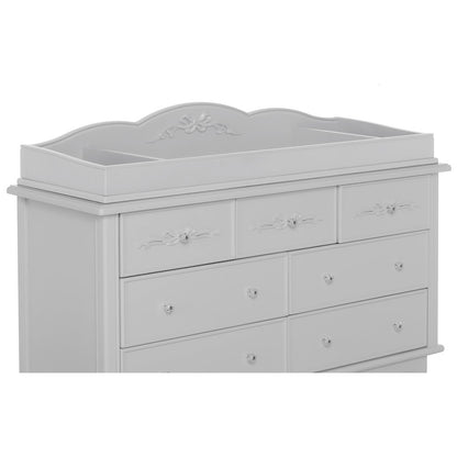 Evolur Aurora Change Tray Full Assembly I Lasting Quality I Intricate Ribbon Bow Scrollwork, 851NT-SM