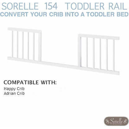 Sorelle 154 Toddler Rail,Natural Wood Color