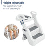 Toddler Potty Training Seat with Step Stool Ladder and Handles, Grey