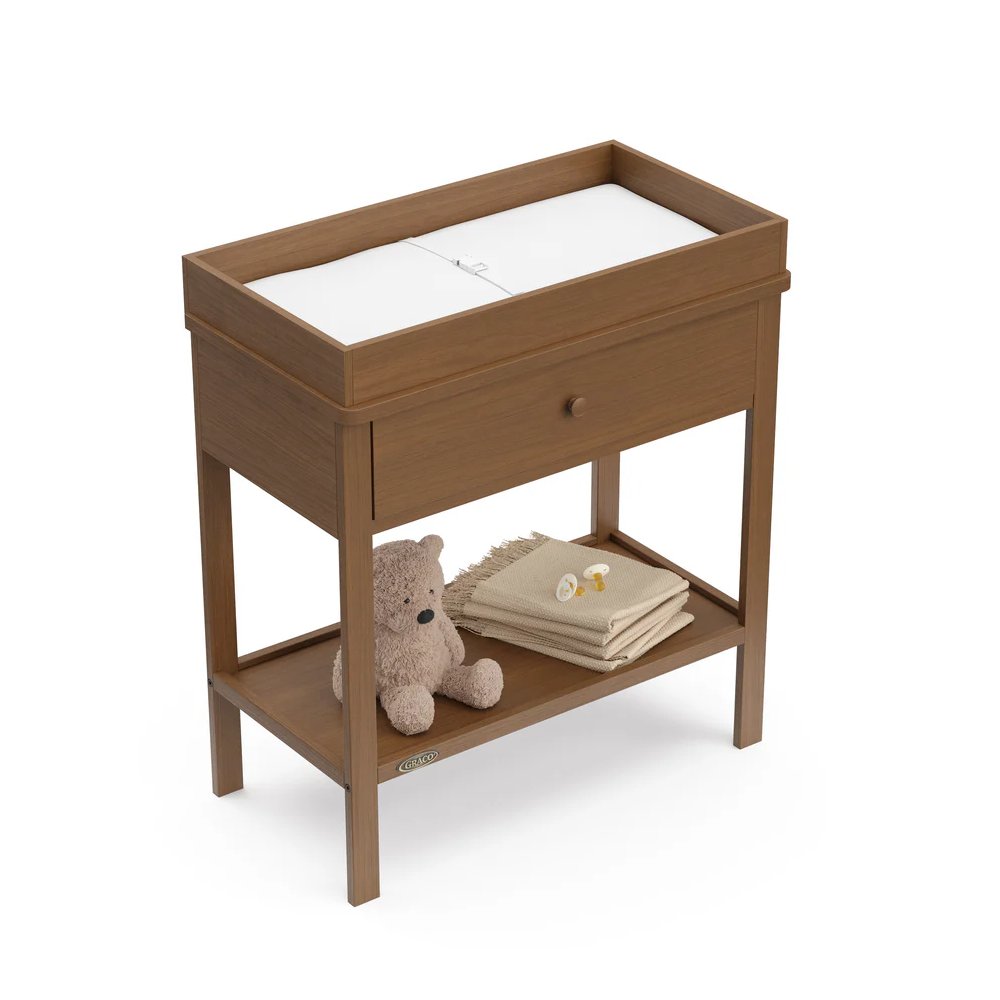 Graco Storage Changing Table - Hazelnut