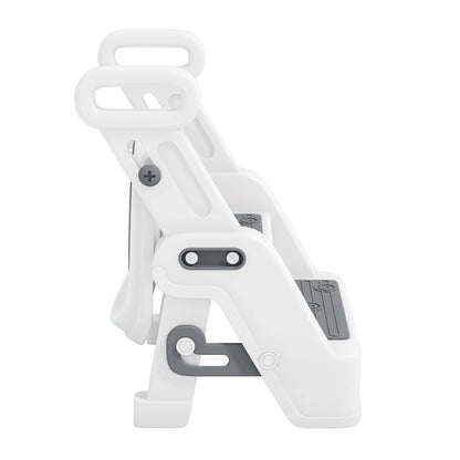 Toddler Potty Training Seat with Step Stool Ladder and Handles, Grey