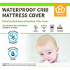 Ultra Soft Bamboo Waterproof 9" Crib Mattress Protector – Hypoallergenic