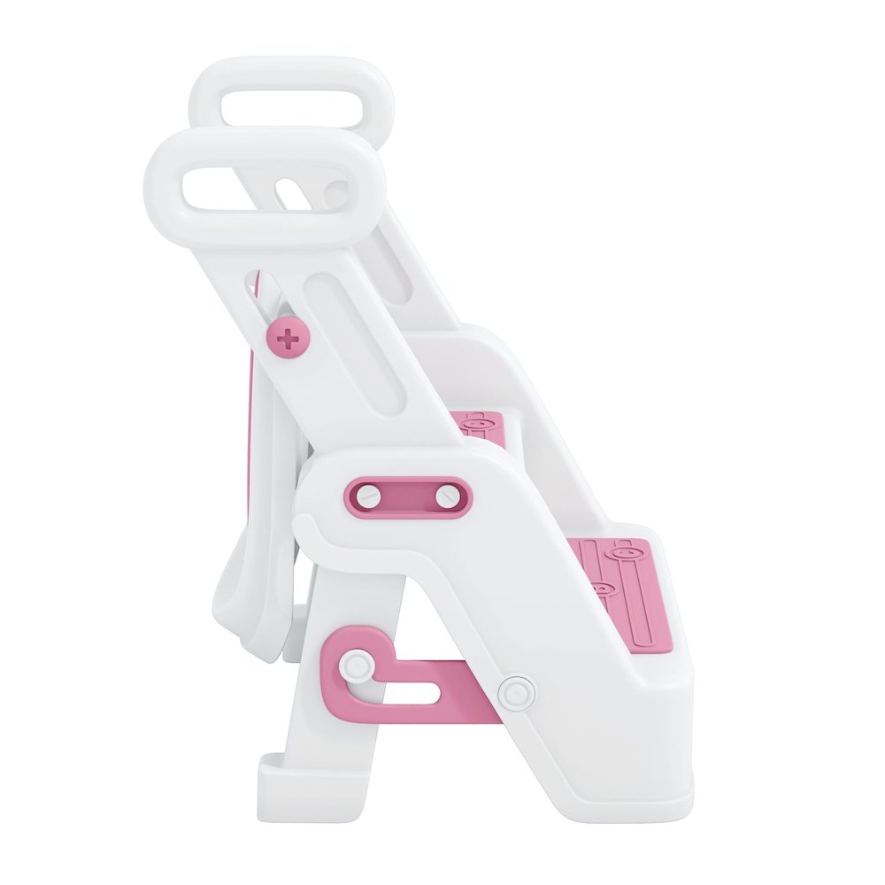 Toddler Potty Training Seat with Step Stool Ladder and Handles, Pink