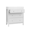 Storkcraft Carmel 3 Drawer Chest with Changing Topper (White)