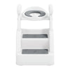 Toddler Potty Training Seat with Step Stool Ladder and Handles, Grey