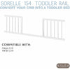 Sorelle 154 Toddler Rail,Midnight Color