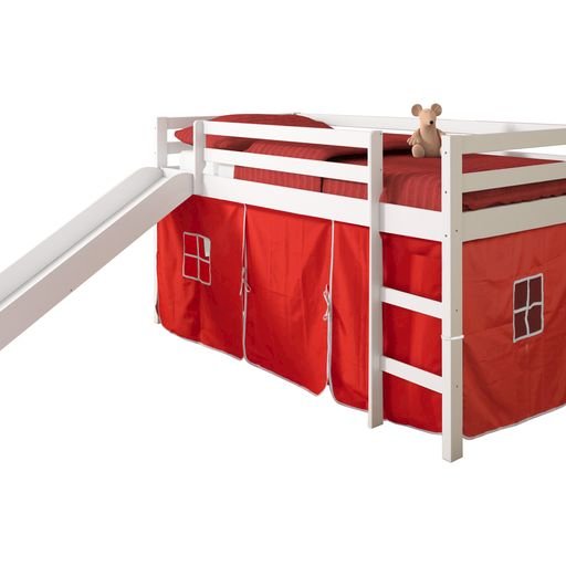 Tent Bed White,Red Tent Kit