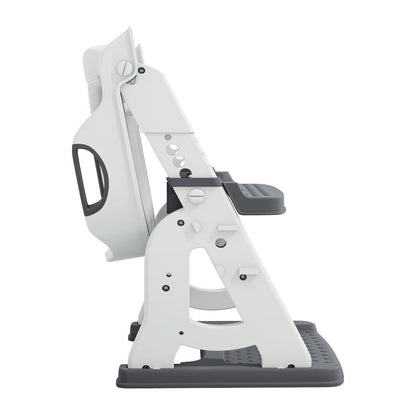 Toddler Potty Training Seat with Step Stool Ladder, Foldable, Grey