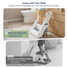 Toddler Potty Training Seat with Step Stool Ladder and Handles, Grey