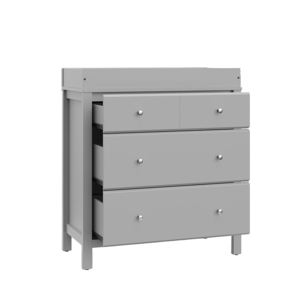 Storkcraft Carmel 3 Drawer Chest with Changing Topper (Pebble Gray)