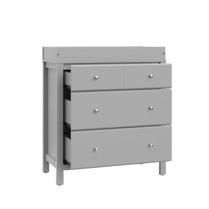 Storkcraft Carmel 3 Drawer Chest with Changing Topper (Pebble Gray)