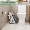Toddler Potty Training Seat with Step Stool Ladder, Foldable, Grey